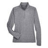 UltraClub Cool & Dry 8618W Ladies' Heathered Performance Quarter - Zip - Gorvex.com