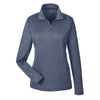 UltraClub Cool & Dry 8618W Ladies' Heathered Performance Quarter - Zip - Gorvex.com