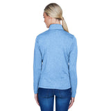 UltraClub Cool & Dry 8618W Ladies' Heathered Performance Quarter - Zip - Gorvex.com