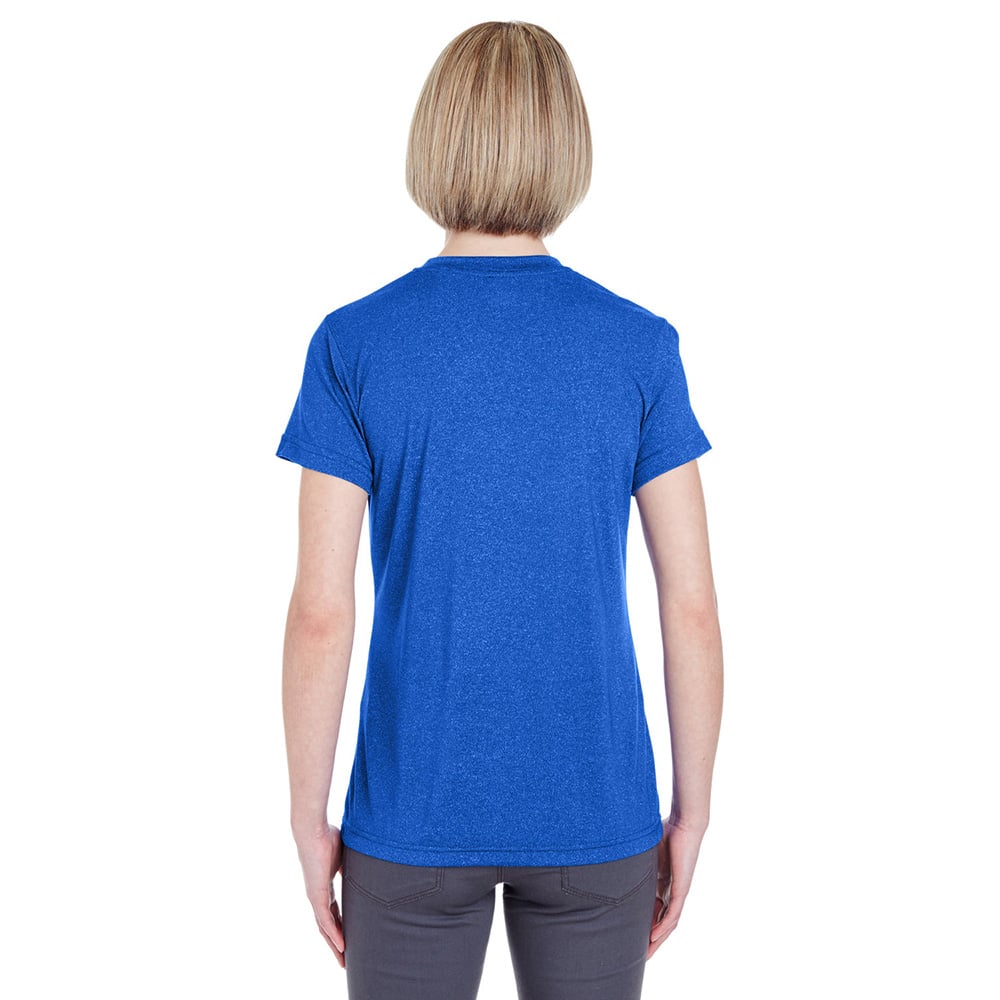 UltraClub Cool & Dry 8619L Ladies' Heathered Performance T-Shirt - Gorvex.com