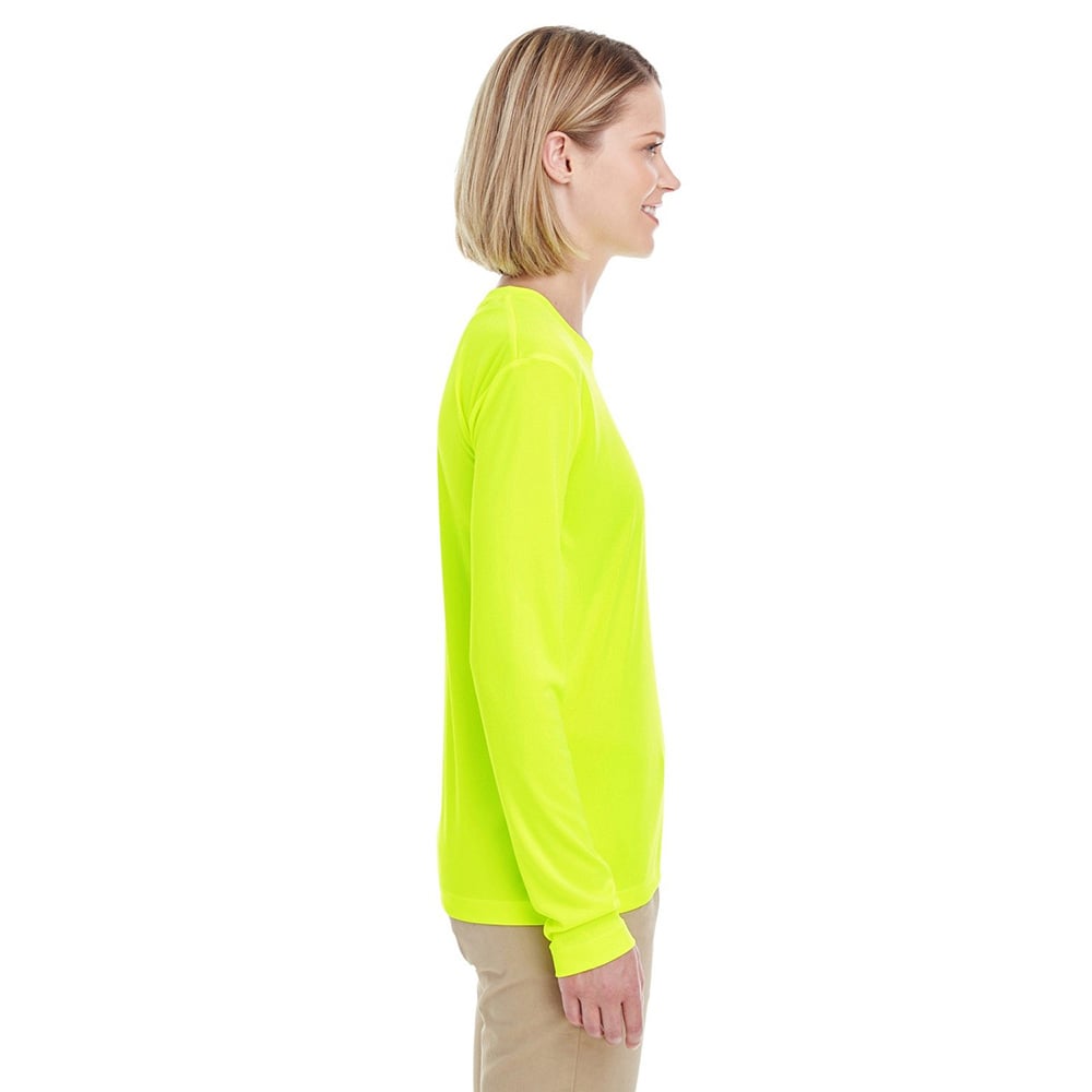 UltraClub Cool & Dry 8622W Ladies' Performance Long - Sleeve T-Shirt - Gorvex.com