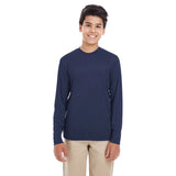 UltraClub Cool & Dry 8622Y Youth Performance Long - Sleeve T-Shirt - Gorvex.com