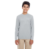 UltraClub Cool & Dry 8622Y Youth Performance Long - Sleeve T-Shirt - Gorvex.com