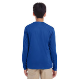 UltraClub Cool & Dry 8622Y Youth Performance Long - Sleeve T-Shirt - Gorvex.com