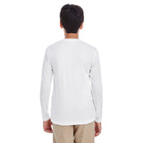 UltraClub Cool & Dry 8622Y Youth Performance Long - Sleeve T-Shirt - Gorvex.com