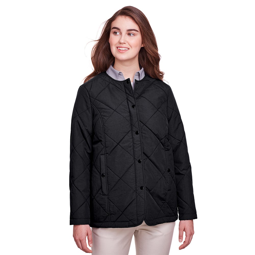 UltraClub UC708W Ladies' Dawson Quilted Hacking Jacket - Gorvex.com