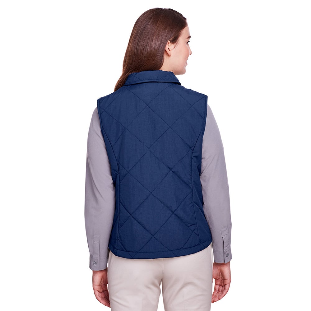 UltraClub UC709W Ladies' Dawson Quilted Hacking Vest - Gorvex.com