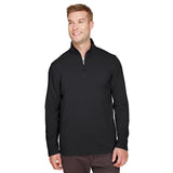 UltraClub UC792 Men's Coastal Pique Fleece Quarter - Zip Pullover - Gorvex.com