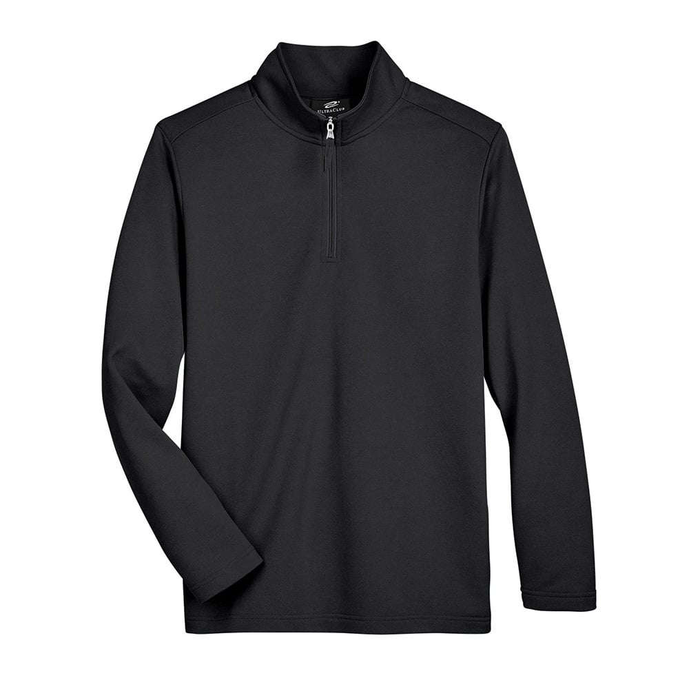 UltraClub UC792 Men's Coastal Pique Fleece Quarter - Zip Pullover - Gorvex.com