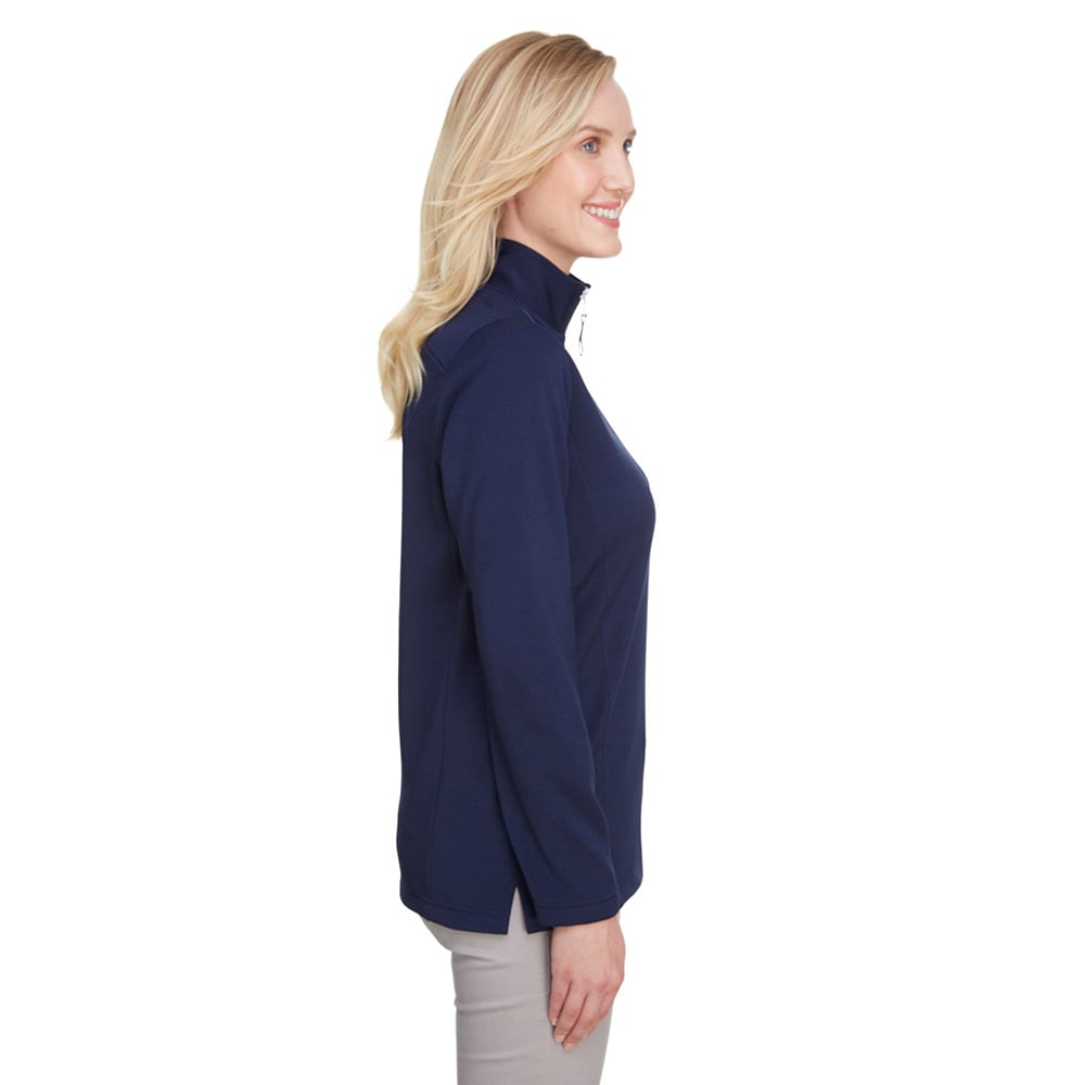 UltraClub UC792W Ladies' Coastal Pique Fleece Quarter - Zip Pullover - Gorvex.com