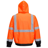 Portwest US365 Hi Vis 3-in-1 Premium Bomber Jacket with Zip Sweatshirt