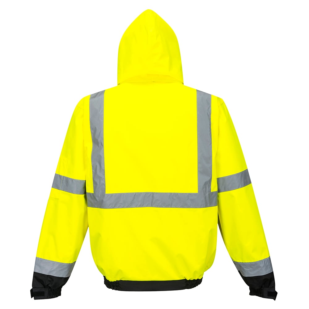 Portwest US365 Hi Vis 3-in-1 Premium Bomber Jacket with Zip Sweatshirt