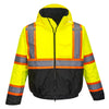 Portwest US368 Hi Vis Bomber Jacket with Contrasting Trim