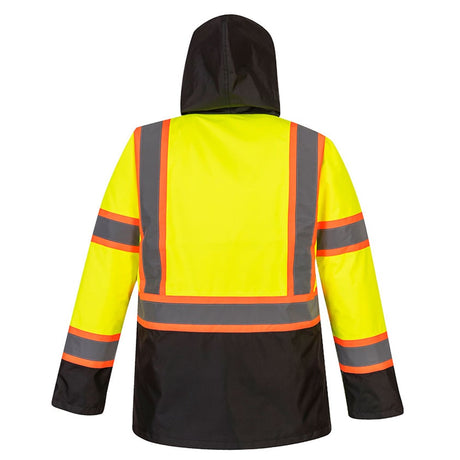 Portwest US369 Hi Vis Contrast Tape Traffic Jacket with Quilt Lining