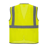 Portwest US380 Tampa Hi Vis Mesh Vest with Black Trim