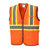 Portwest US381 Frisco Hi Vis Mesh Vest with Black Trim