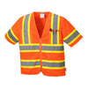 Portwest US383 Augusta Hi Vis Mesh Sleeved Vest with Zipper Closure