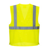 Portwest US384 Economy Hi Vis Mesh Vest with Hook and Loop Closure