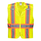 Portwest US385 Hi Vis Mesh Breakaway Vest with Adjustable Straps