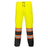 Portwest US388 Hi Vis Two-Tone Mesh Overpants with Contrast Panel