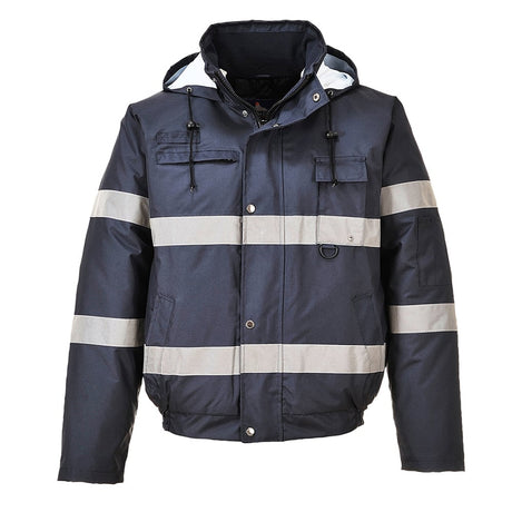 Portwest US434 Iona Lite Waterproof Bomber Jacket with Reflective Tape