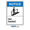 Use Handrail With Picto - Notice Sign - Gorvex.com