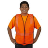 COR-V100 Non-Rated Polyester Mesh Hi Vis Vest / Hook & Loop Closure