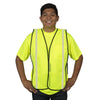 Hi Vis Mesh Vest with Reflective Strips / Hook & Loop Closure