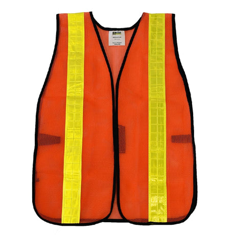 Cordova Hi Vis Mesh Vest with 2" Reflective Strips/Hook & Loop Closure