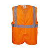 Hi Vis Mesh Vest with 2" Reflective Stripes and Velcro Closure