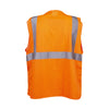 Hi Vis Mesh Vest with 2" Reflective Stripes and Velcro Closure