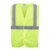 Hi Vis Mesh Vest with 2" Reflective Stripes and Velcro Closure