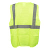 Hi Vis Mesh Vest with 2" Reflective Stripes and Velcro Closure