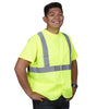 Hi Vis Mesh Vest with 2" Reflective Stripes and Velcro Closure