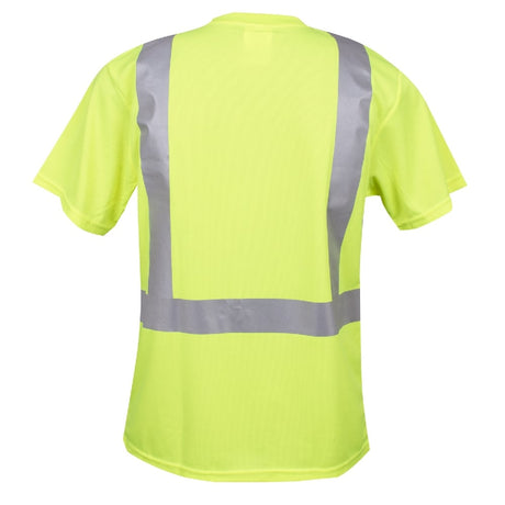 Cor-Brite® Hi Vis Short Sleeved Shirt, Reflective Tape & Chest Pocket