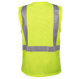 Cor-Brite® Hi Vis Sleeveless Shirt with Heat Applied Reflective Tape