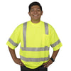 Cor-Brite® Hi Vis Short Sleeve Shirt with Heat Applied Reflective Tape