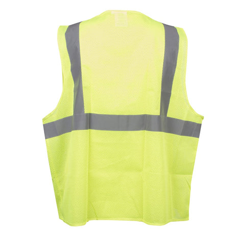 COR-BRITE® Hi Vis Mesh Surveyor's Vest with 6 Pockets and Zipper Closure