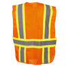 COR-BRITE® Hi Vis Two-Toned Expandable Vest with 7 Pockets + Badge Holder