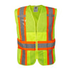 COR-BRITE® Hi Vis Two-Toned Expandable Vest with 7 Pockets + Badge Holder