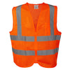 Cordova Hi Vis Mesh Vest with Inner Pocket and Zipper Closure