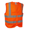 Cordova Hi Vis Mesh Vest with Inner Pocket and Zipper Closure