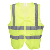 Cordova Hi Vis Mesh Vest with Inner Pocket and Zipper Closure