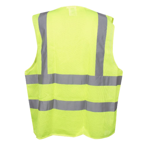 Cordova Hi Vis Mesh Vest with Inner Pocket and Zipper Closure