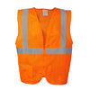 Cordova Hi Vis Mesh Vest/Single Reflective Strip + Inner & Outer Pockets