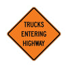 Trucks Entering Highway - Warning Traffic Sign