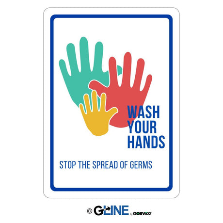 Wash Your Hands - Germ and Virus Prevention Sign - Gorvex.com